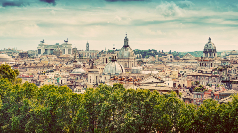 Vista da cidade de Roma