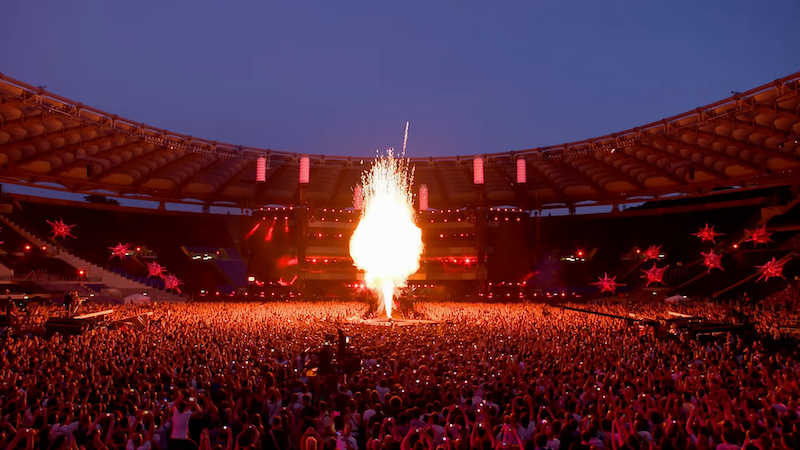 Show no Estádio Olímpico em Roma